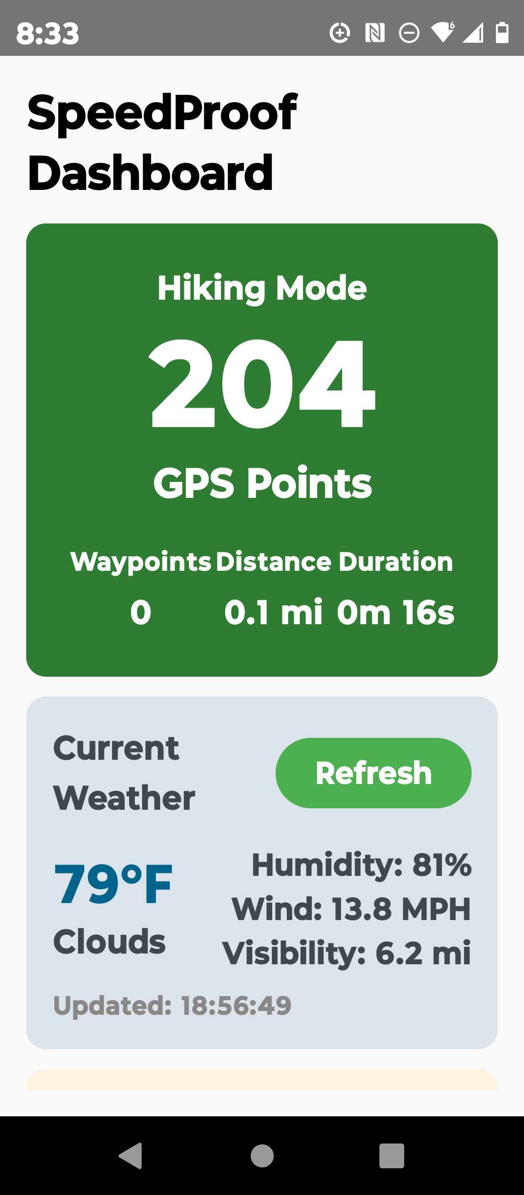 SpeedProof Hiking Mode